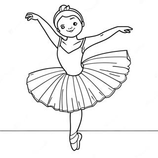 Realistic Ballerina Coloring Page 96413-35395