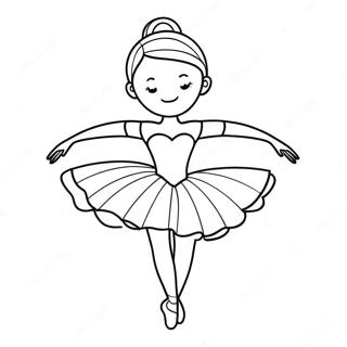 Elegant Ballerina In Tutu Coloring Page 96414-35397