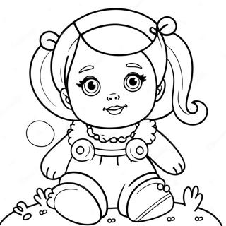 Cute Baby Doll Coloring Page 96440-35417