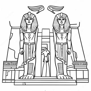 Ancient Egyptian Temple Coloring Page 96700-35631