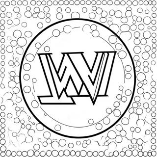 Wwe Logo Dot Marker Coloring Page 96724 35812