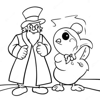 Scrooge And Ghost Of Christmas Past Coloring Page 96749-35658