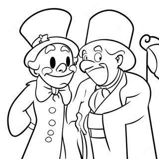 Scrooge And Ghost Of Christmas Past Coloring Page 96749-35660