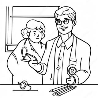 Exciting Doctor Career Coloring Page 96826-35885