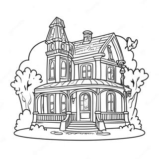 Disney Haunted Mansion Coloring Page 96850-35734