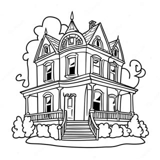 Eerie Disney Haunted Mansion Coloring Page 96852-35743