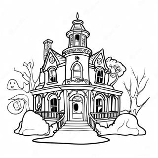 Eerie Disney Haunted Mansion Coloring Page 96852-35744