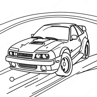 Cool Jdm Car In Motion Coloring Page 96902-35778