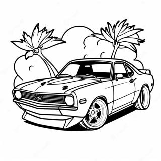 Cool Jdm Car In Motion Coloring Page 96902-35946