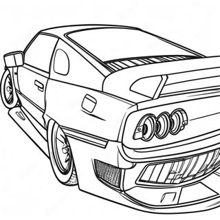 Sporty Jdm Car With Spoiler Coloring Page 96904-35788