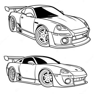 Sporty Jdm Car With Spoiler Coloring Page 96904-35954