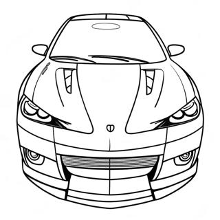 Sporty Jdm Car With Spoiler Coloring Page 96904-35955