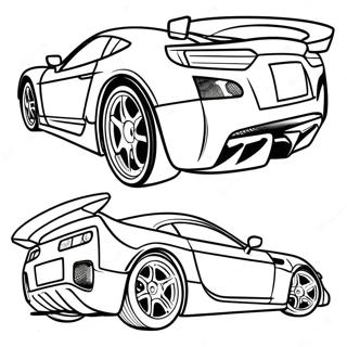 Sporty Jdm Car With Spoiler Coloring Page 96904-35956