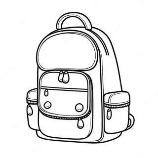 Backpack Coloring Pages