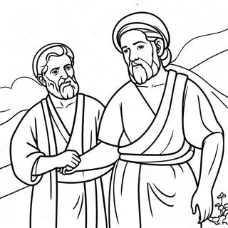 Abraham And Isaac Coloring Pages