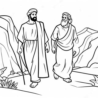 Abraham And Isaac Journey Coloring Page 96982-36014