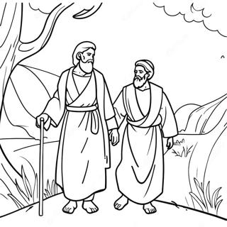 Abraham And Isaac Journey Coloring Page 96982-36015