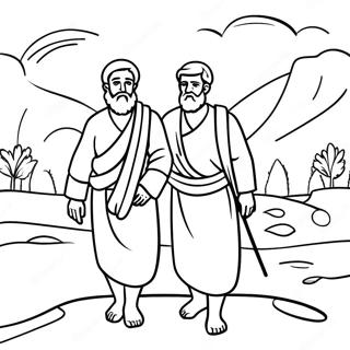 Abraham And Isaac Journey Coloring Page 96982-36016