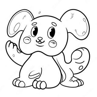 Friendly Cancer Awareness Mascot Coloring Page 97005-36027