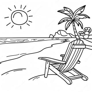 Sunny Florida Beach Coloring Page 97030-36041