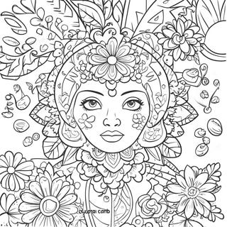 Papel Picado Coloring Page 97055-36058