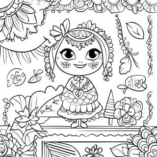 Festive Papel Picado Decorations Coloring Page 97059-36073