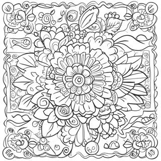 Festive Papel Picado Decorations Coloring Page 97059-36076