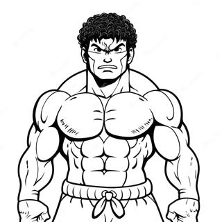 Baki Coloring Pages