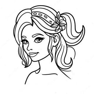 Ice Spice With Colorful Hair Coloring Page 97133-36127