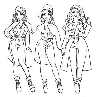Ice Spice Wearing Stylish Outfits Coloring Page 97134 36129