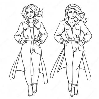 Ice Spice Wearing Stylish Outfits Coloring Page 97134 36132