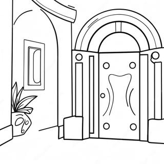 Roblox Doors Rush Coloring Pages