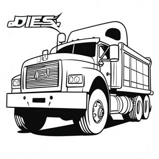 Diesel Truck Coloring Pages