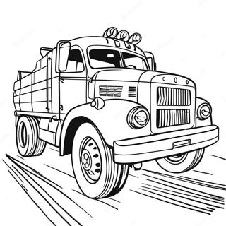 Vintage Diesel Truck Coloring Page 97185-36165