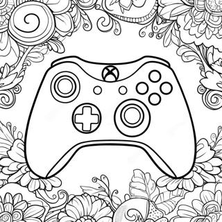 Xbox Controller With Gaming Console Coloring Page 97212-36191