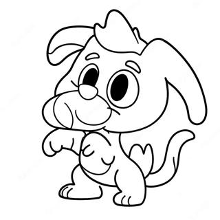 Playful Bluey Mum Coloring Page 97365 36307