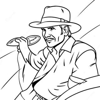 Adventurous Indiana Jones In Action Coloring Page 97389-36322