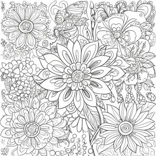 Intricate Floral Patterns Coloring Page 97467 36384