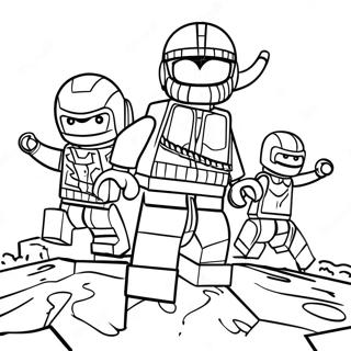 Epic Lego Fortnite Battle Coloring Page 97570-36461