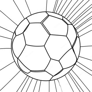 Colorful Soccer Ball In Action Coloring Page 97595-36484