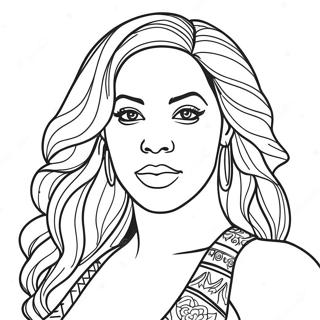 Beyonce Coloring Pages