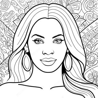 Beyonce Coloring Page 97672-36538