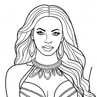 Beyonce Coloring Page 97672-36539