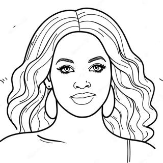 Beyonce Coloring Page 97672-36540