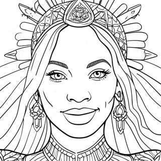 Beyonce Coloring Page 97672-36629