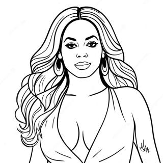 Beyonce Coloring Page 97672-36631