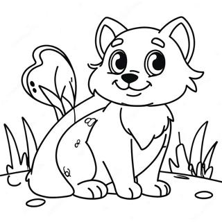 Friendly Stray Animal Coloring Page 97780-36772