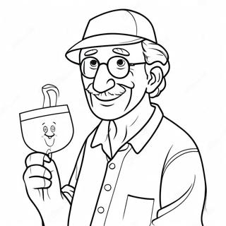 Funny Grandpa Fathers Day Coloring Page 97802-36778