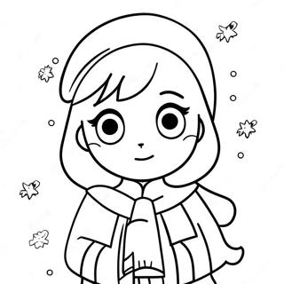 Anime Christmas Coloring Page 97827-36795