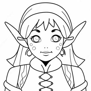 Festive Anime Elves Coloring Page 97830-36805